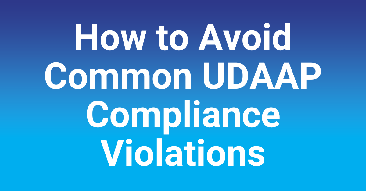 UDAAP Compliance Resource Library PerformLine